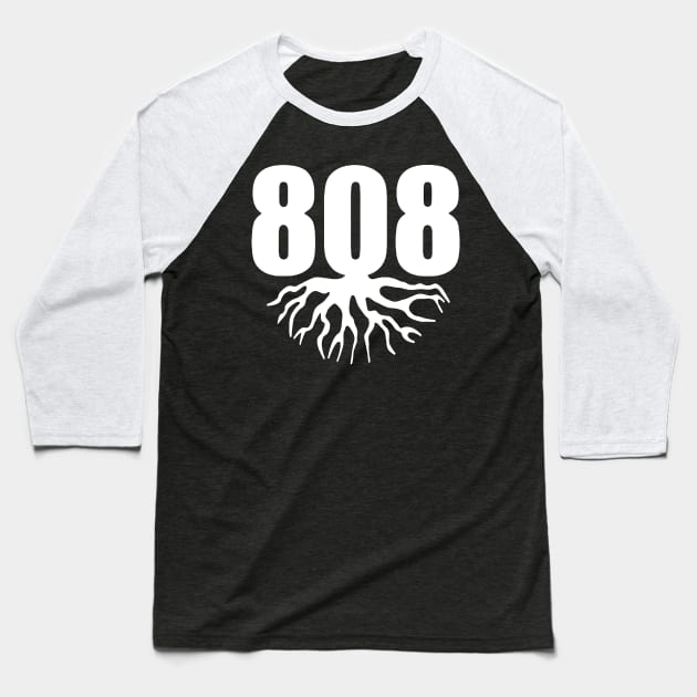 808 Roots Hawaii Pride Baseball T-Shirt by peachycrossing